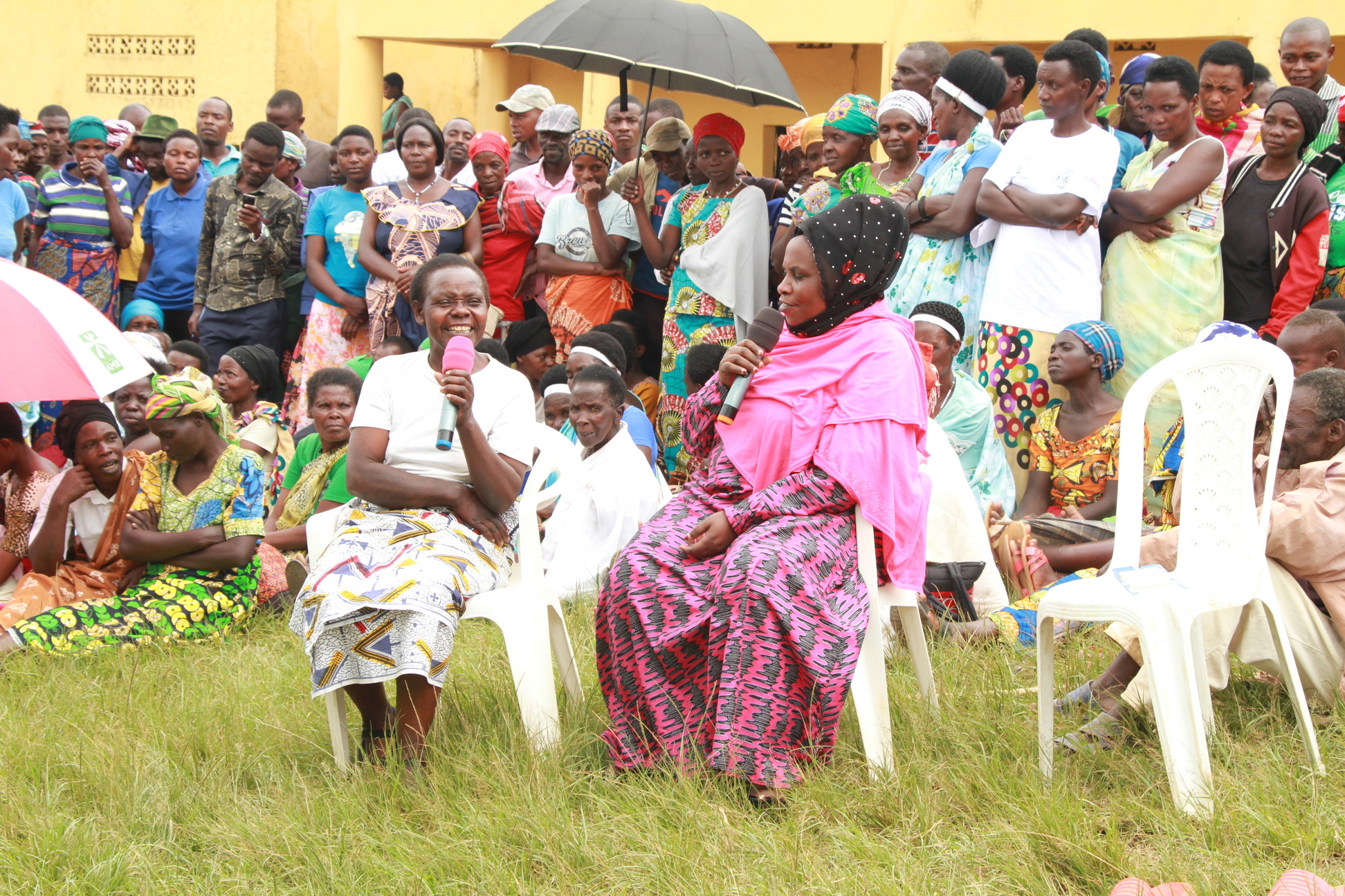 THT members at a community event in Rwanda